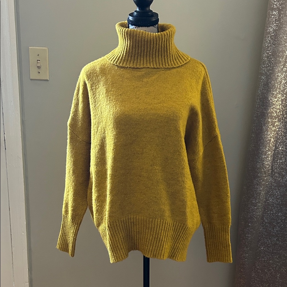 William Rast Mustard Turtleneck Sweater